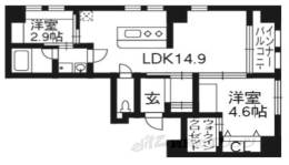 ＲＯＯＭ－ＳＯＡＲ御所西間取り図面