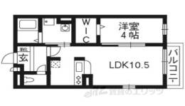 モナリエ砂田２間取り図面