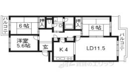 グリーンタウン槇島２号棟間取り図面