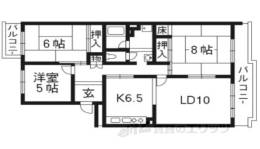 グリーンタウン槇島７号棟間取り図面