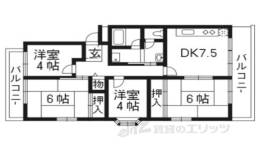 グリーンタウン槇島２０７号棟間取り図面