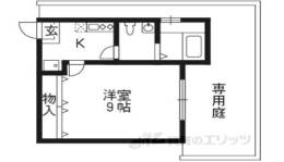 フラッティ堀川下立売間取り図面