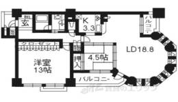 ｱｰﾙｳﾞｪｰﾙ河原町二条間取り図面