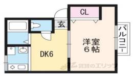 衣笠ハイツ間取り図面