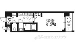 プレサンス京都五条天使突抜間取り図面