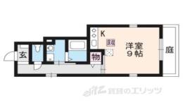 サンハイツ開町１間取り図面