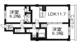 ペルル伊勢田間取り図面