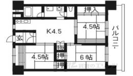 桃山南団地１号棟間取り図面