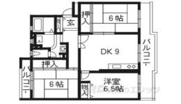 グリーンタウン槇島２１２号棟間取り図面