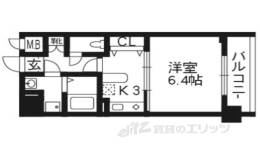 ライジングコート京都西院フロンティア間取り図面