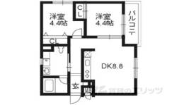 VILLA VISTA DAIGO南棟間取り図面