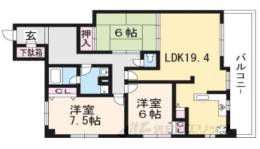 サンシティ御所南間取り図面