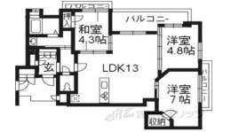 アーバニス今出川緑彩通り間取り図面