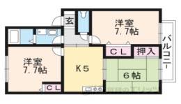 ユーハウス椎原間取り図面