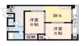 コープ鴨川Ｂ棟306間取り図面