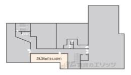 SAKURA BLD.今出川２間取り図面