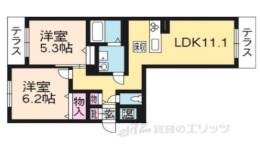 シャーメゾン伏見桂川（№2345)間取り図面