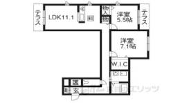 シャーメゾン伏見桂川間取り図面