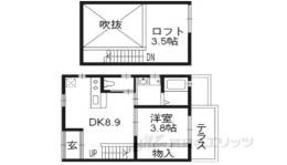 深草藪之内町テラス間取り図面