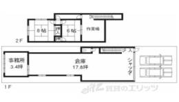 深草西浦町１丁目事務所付倉庫間取り図面