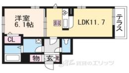 グリナージュ一乗寺Ａ棟間取り図面