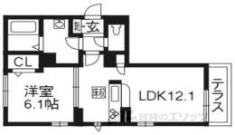 グリナージュ一乗寺Ａ棟間取り図面