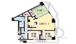 ライオンズマンション伏見くいな橋間取り図面