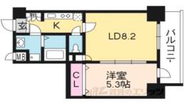 プレサンス京都四条烏丸響間取り図面