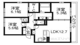 リバーフロント鴨川間取り図面
