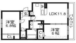 リバーフロント鴨川間取り図面