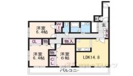シュシュパルク太秦間取り図面