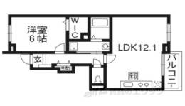 カーサスカイ１間取り図面