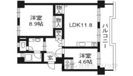 東大路高野第三住宅32棟403間取り図面
