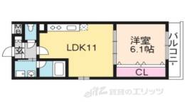 カサドラーダ九条烏丸間取り図面