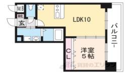 Ｊ　ＣＯＵＲＴ石山駅前間取り図面