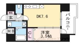 Ｊ　ＣＯＵＲＴ石山駅前間取り図面