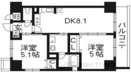 エステムプラザ京都聚楽第粋邸間取り図面