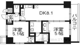 エステムプラザ京都聚楽第粋邸間取り図面