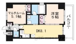 エステムプラザ京都聚楽第粋邸間取り図面