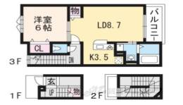 カーサスカイ３間取り図面