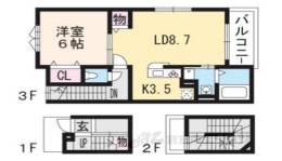 カーサスカイ３間取り図面