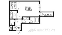 ベラジオ京都鴨川２間取り図面