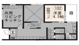今出川シェアハウス間取り図面