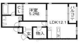 ヴィンテージマンションリューブ二条間取り図面