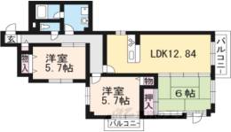グローリヤ牧野間取り図面