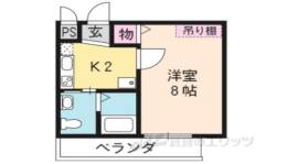 フラッティ花園ミンク間取り図面