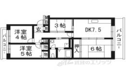 グリーンタウン槇島３０５号棟間取り図面