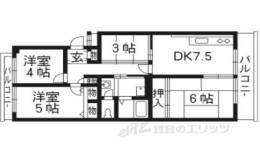 グリーンタウン槇島３０６号棟間取り図面