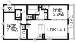 グレース洛西口Ａ棟間取り図面