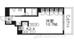 リーガル京都四条河原町通り２間取り図面